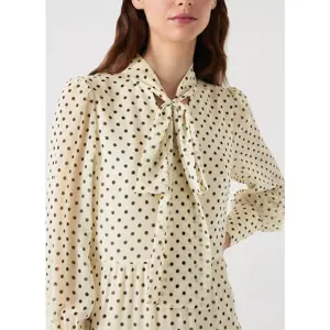 LK Bennett Polly Tie Neck Georgette Dress